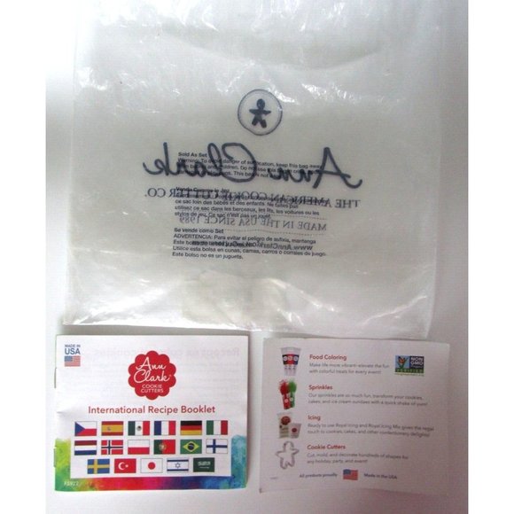 Ann Clark Cookie Cutters - 4 pc Wedding (Dress-Cake-Heart-Diamond Ring) USA New - Picture 3 of 11